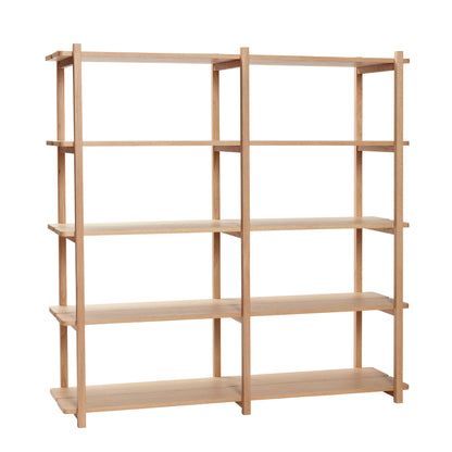 Mason hylle dobbelt stor natur - 150x45xh150cm