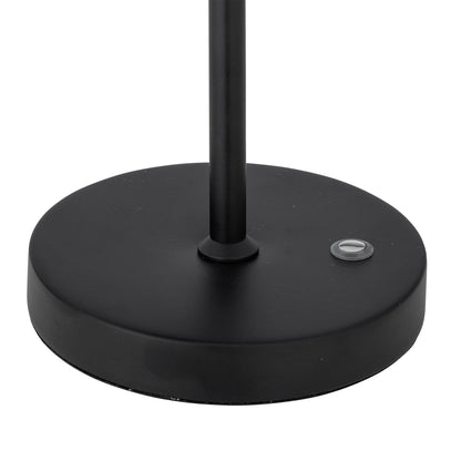 Bloomingville Lianna bærbar lampe, oppladbar, svart, metall