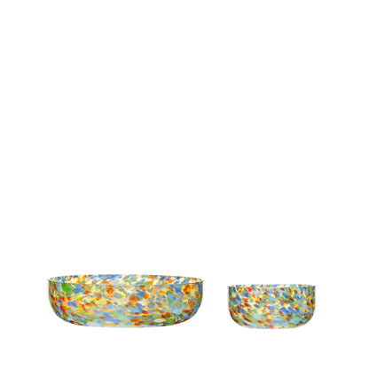 Hübsch Confetti Bowls flerfarget (sett med 2)