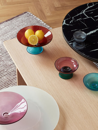 Hübsch valmue teppe burgunder/hvit