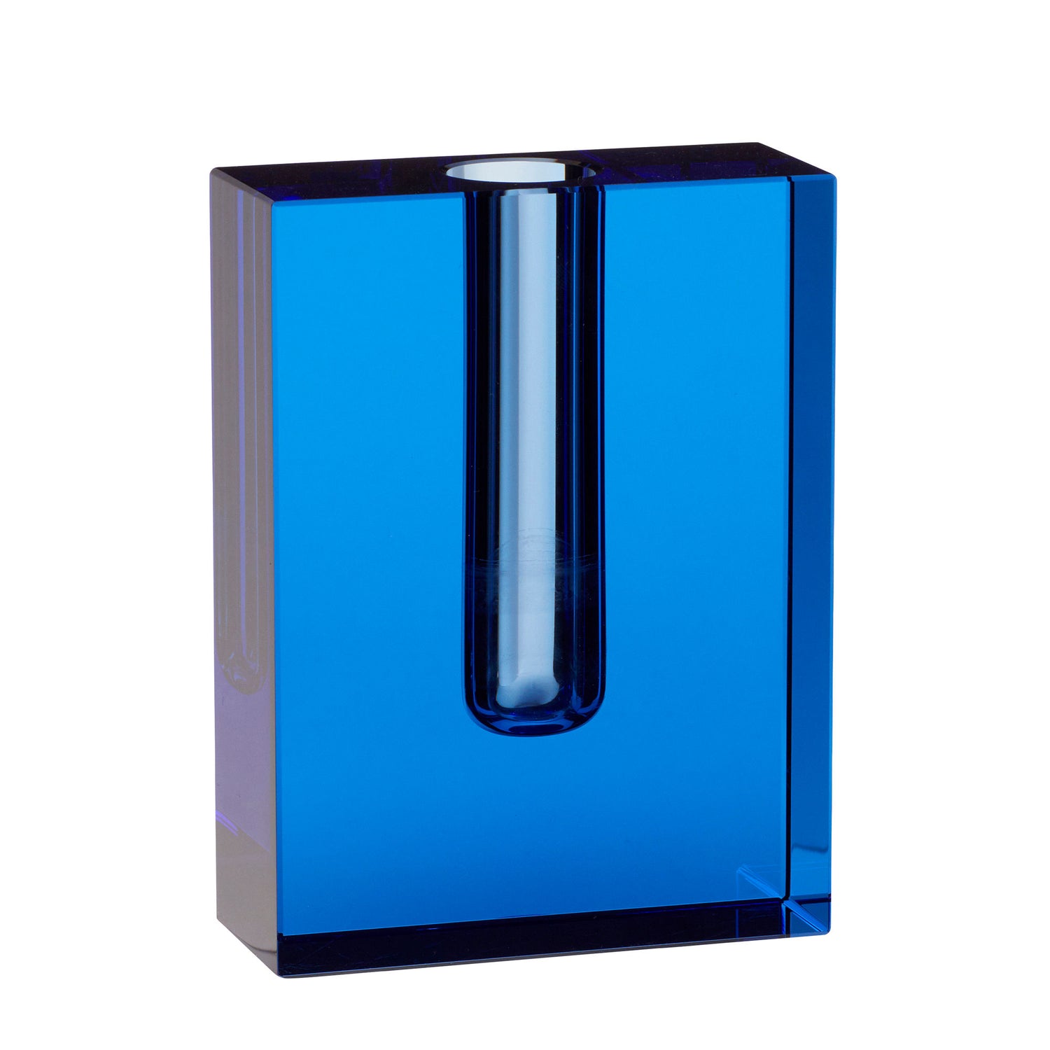 Hübsch Block Vase Blue