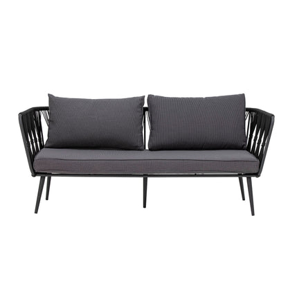 Bloomingville Pavone brannsikre sofa, svart, metall