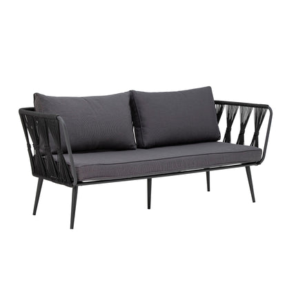 Bloomingville Pavone brannsikre sofa, svart, metall