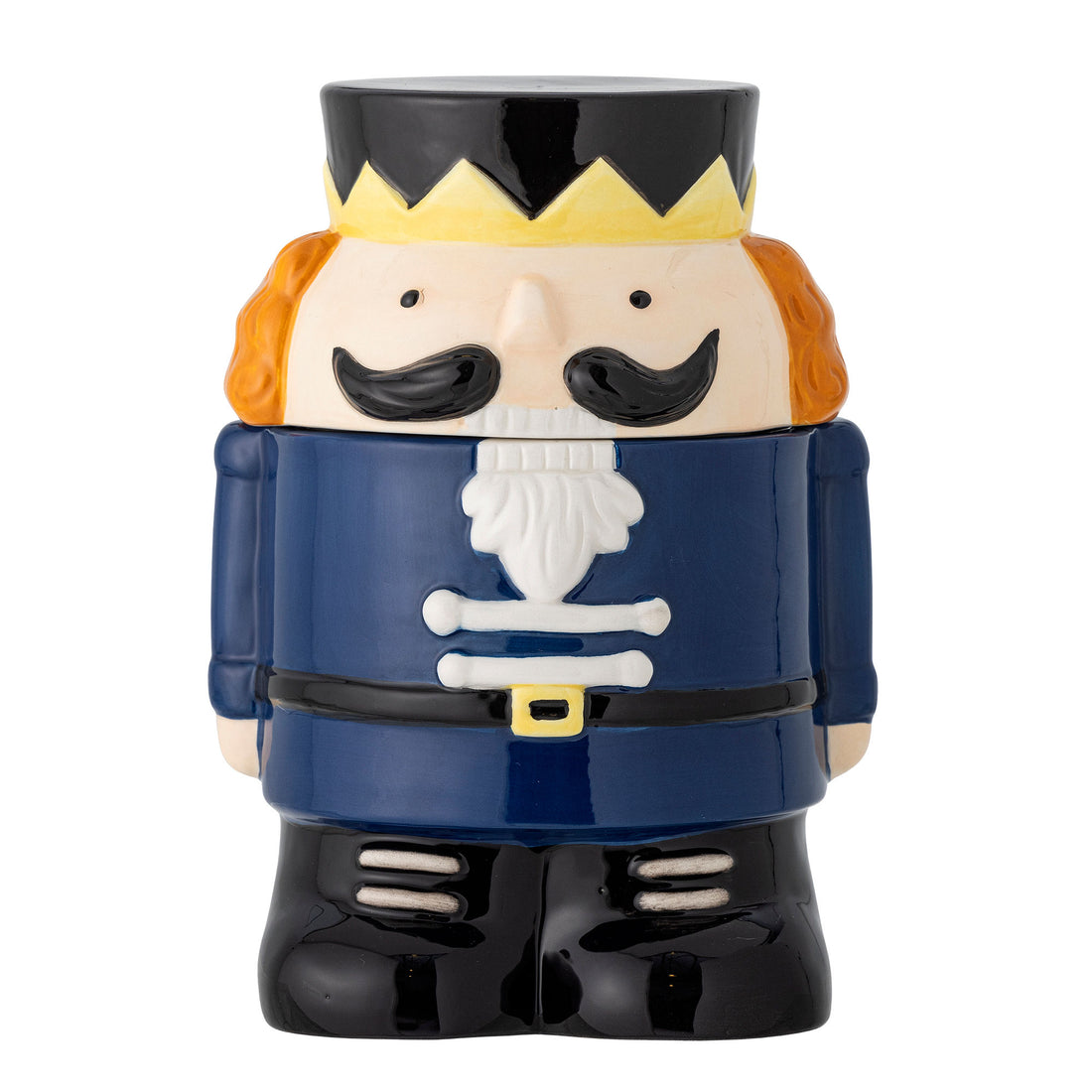 Bloomingville Feast Jar m/lokk, blå, steingods