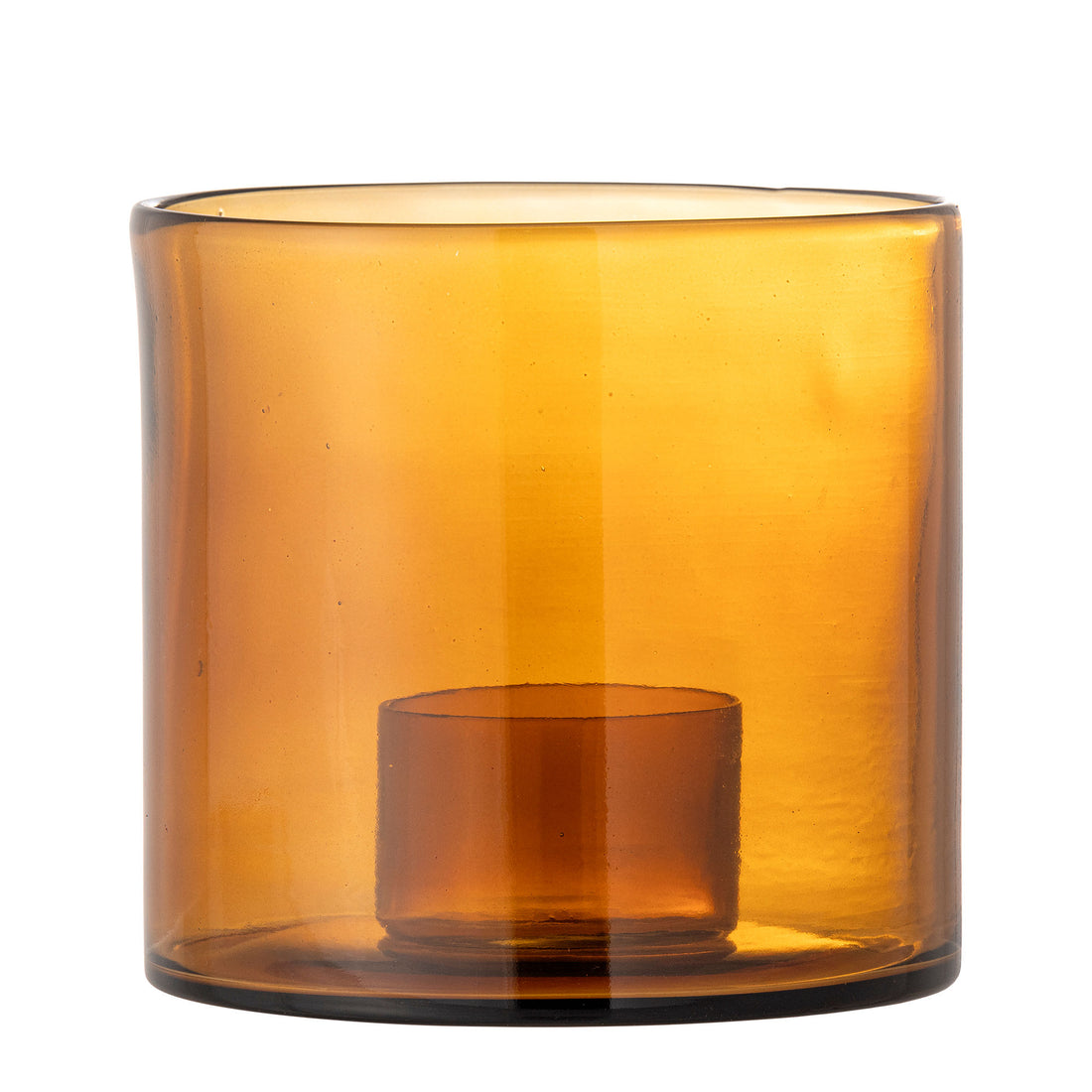 Bloomingville Kahlah lysestake, brunt, resirkulert glass