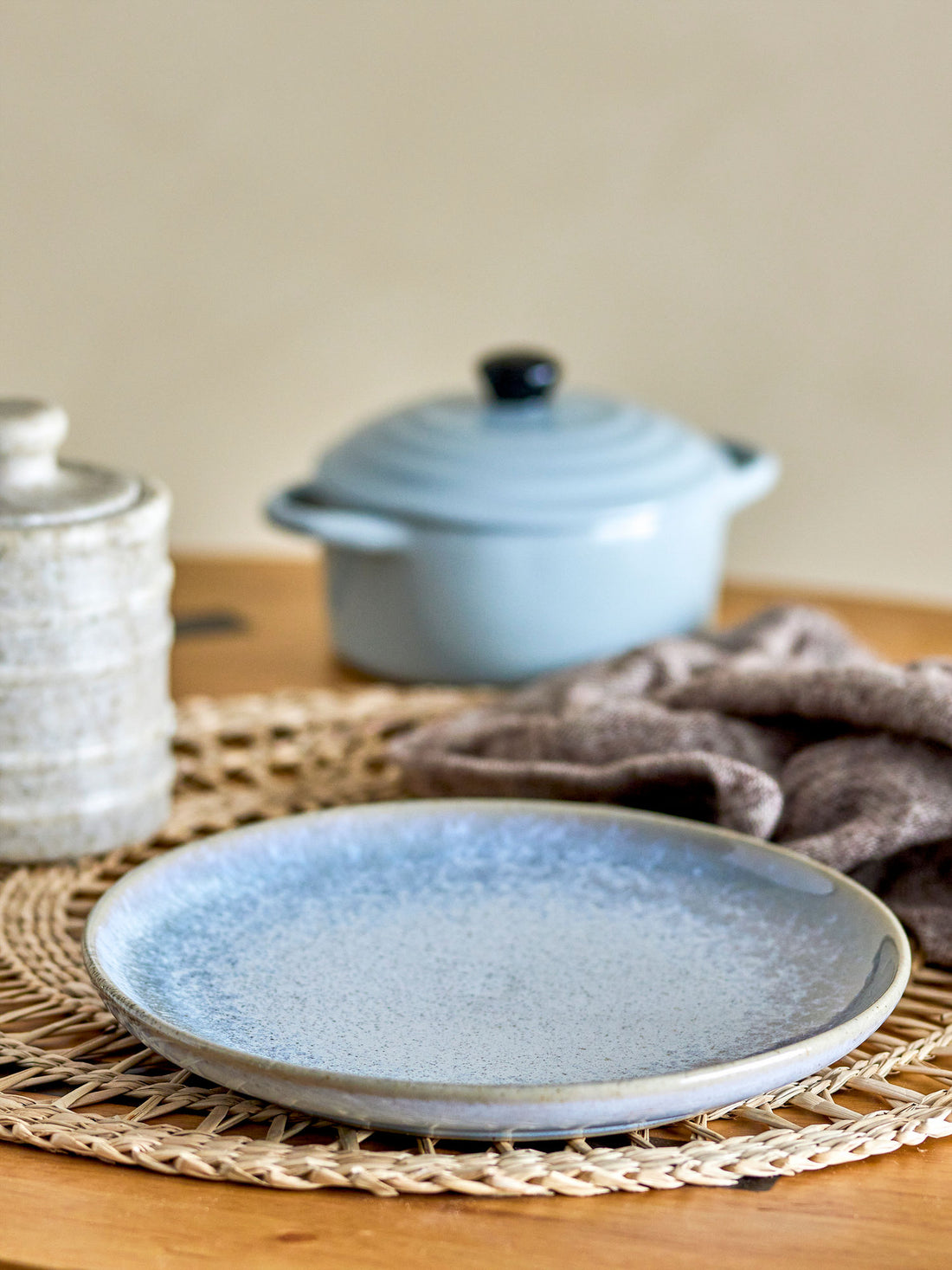 Bloomingville Paula Frokostsett, blått, steingods