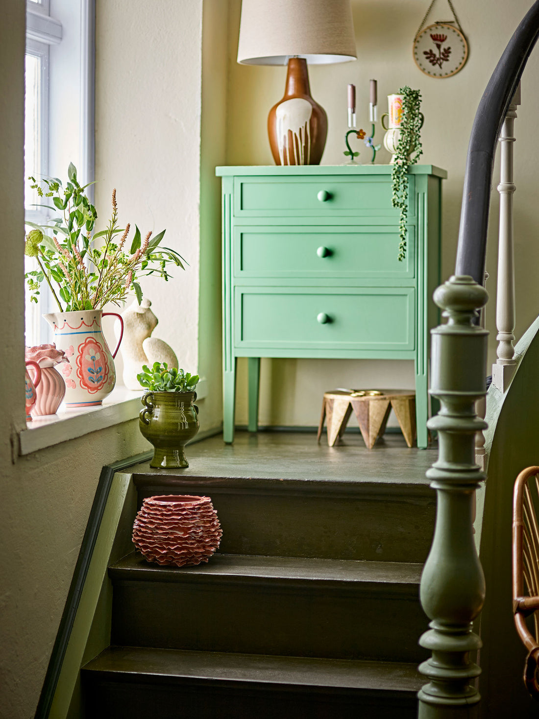 Bloomingville Raia Herbal potte huder, grønt, steingods