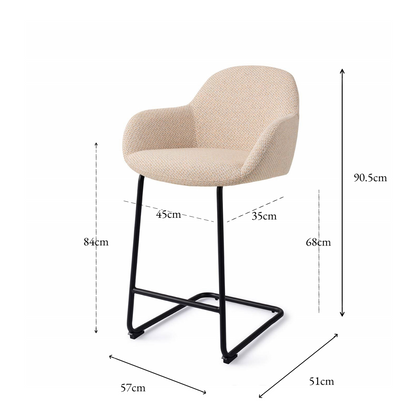 Kushi Bar Chair Trouty skjær