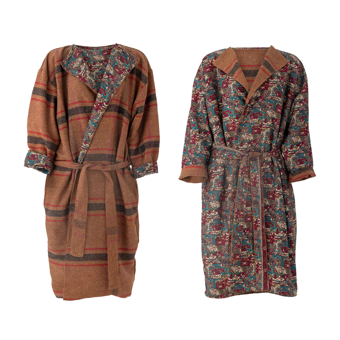 Kreativ samling Rieti Kimono, Brown, Upcycled