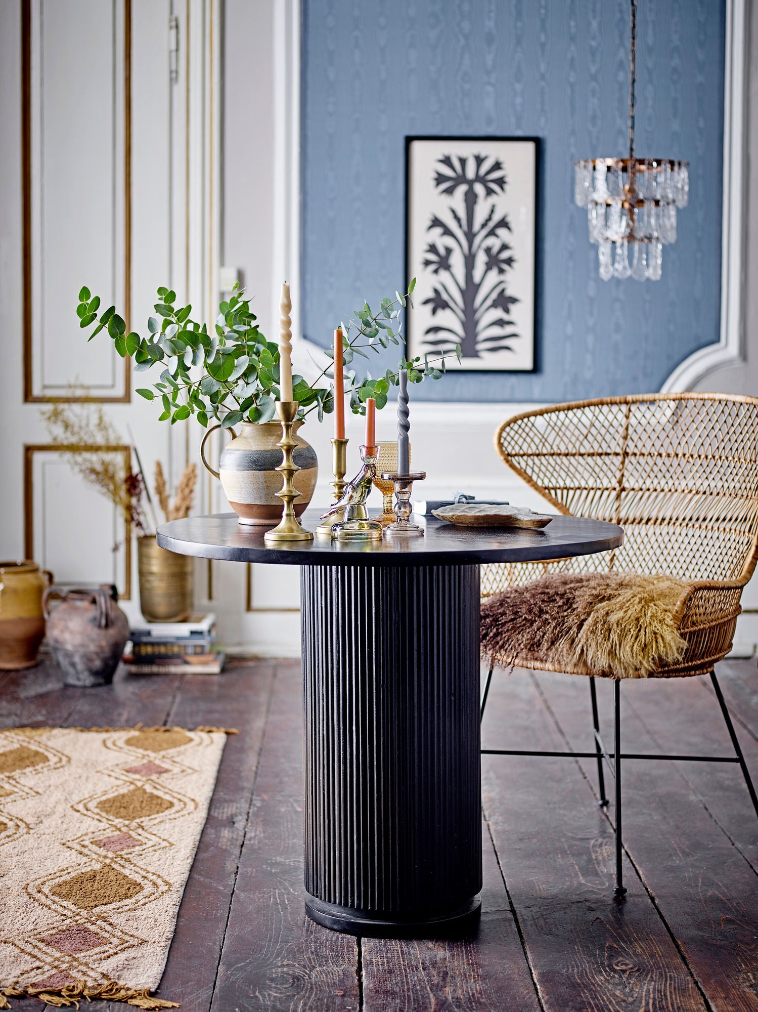 Bloomingville Porto spisebord, svart, FSC 100%® mango
