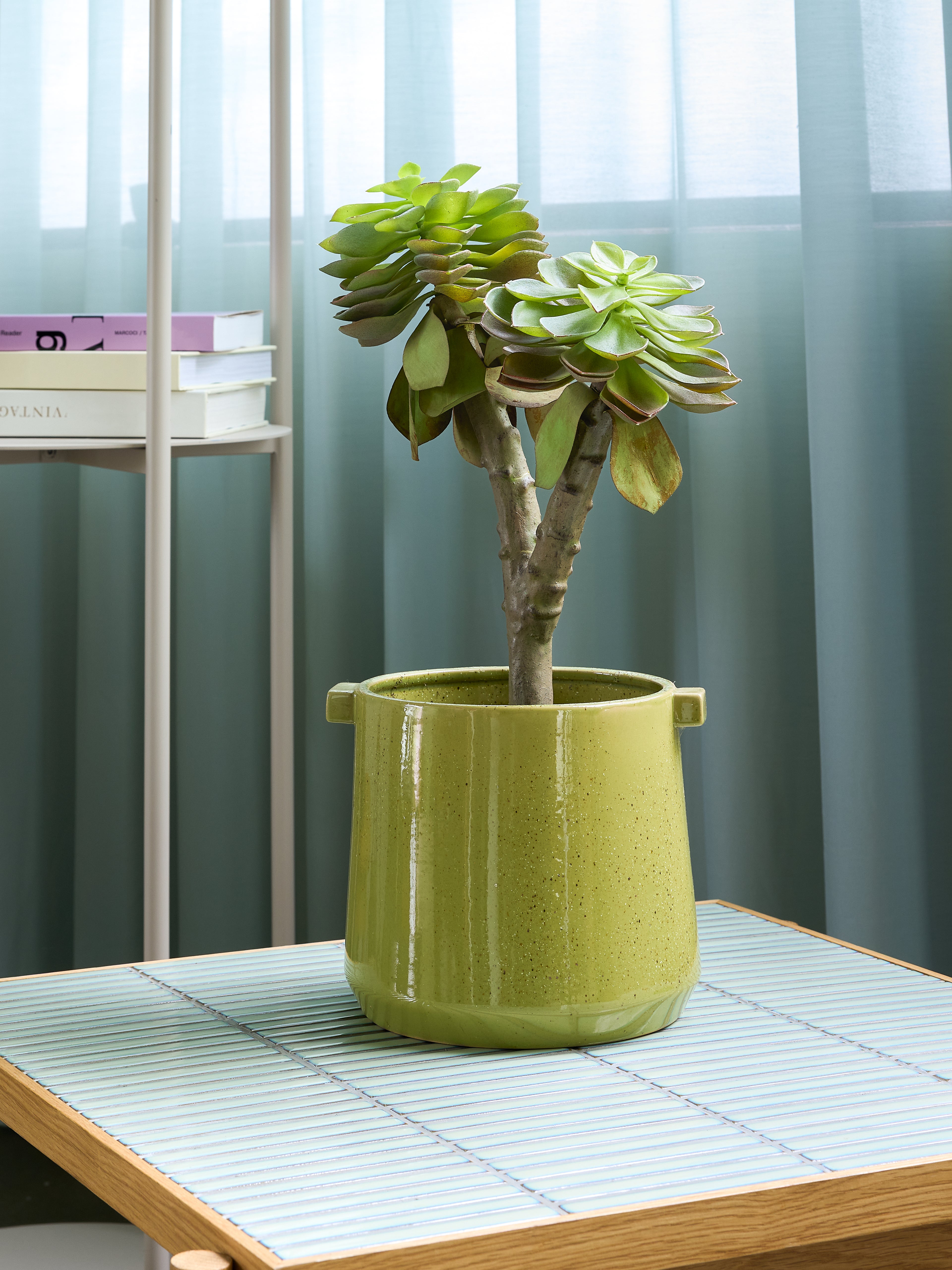 Vibe Pot Green (sett med 2) - ø17xh14, ø22xh19cm