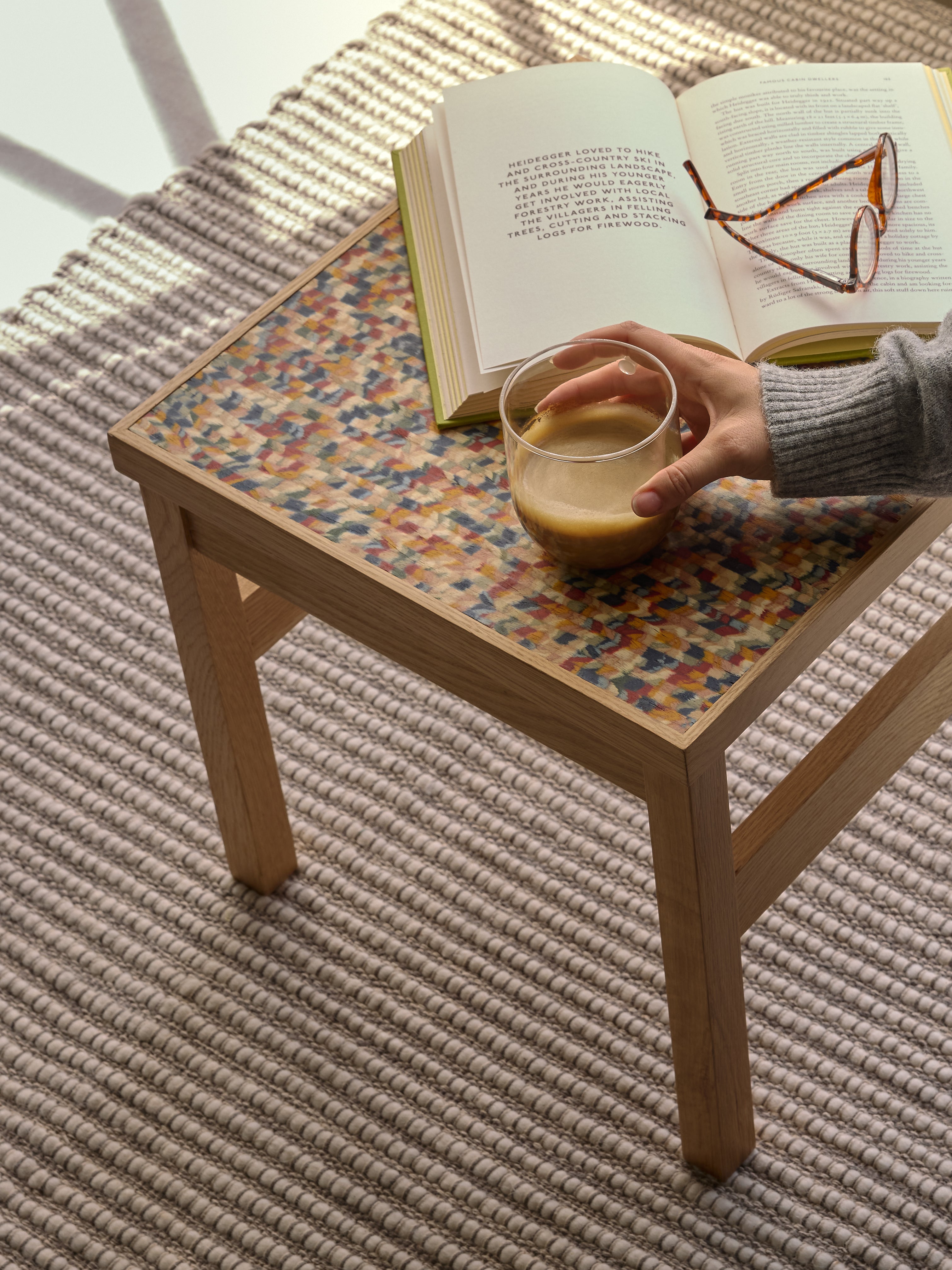 Konfetti Sidebord Flerfarget - 40x40xh38cm