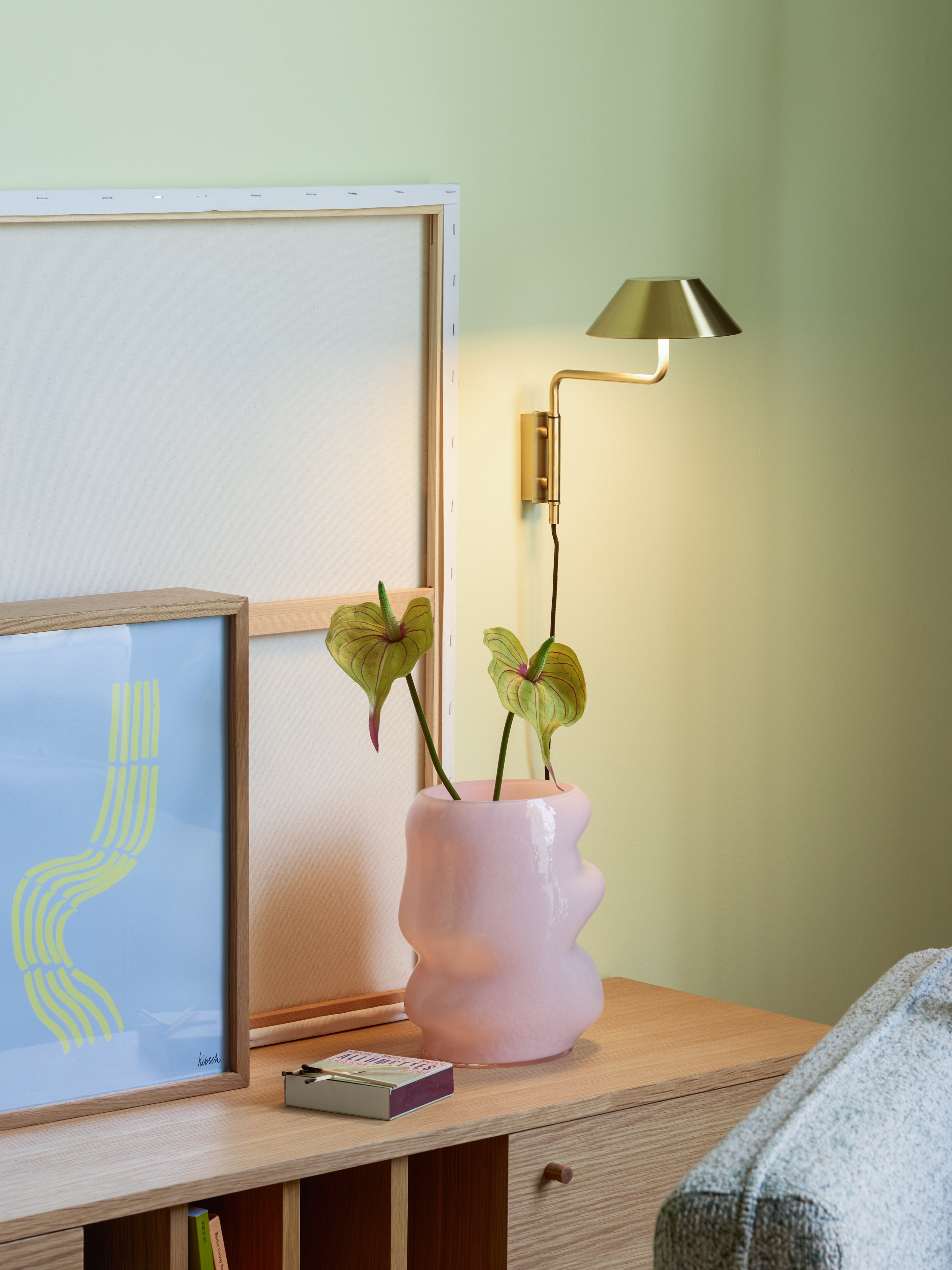 Cover Vegglampe Messing farge - 30x30xh25cm