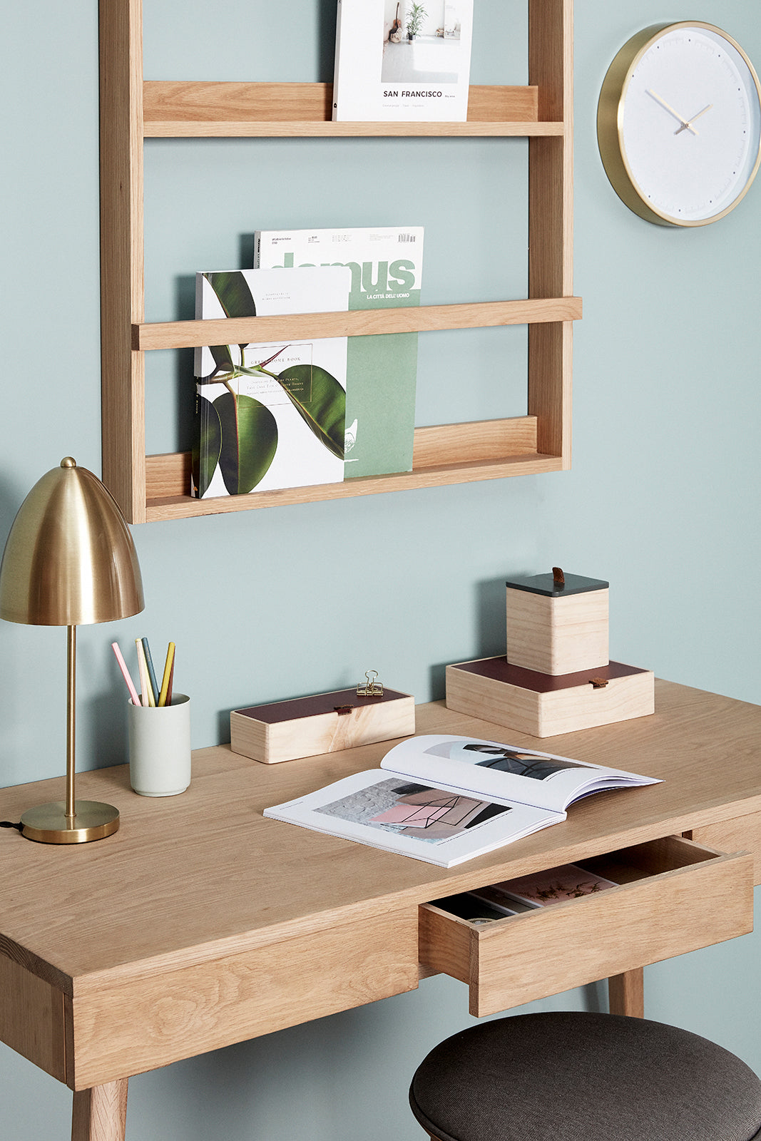 Display Vegghylle Stor Natur - 70x9xh92cm