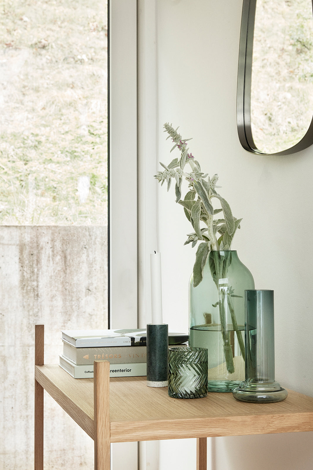 Bibliotek Bokhylle Liten Natur - 80x45xh90cm