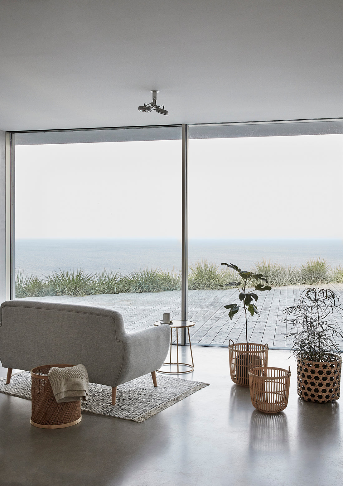 Hickory Basket Natural (sett med 2) - ø34xh33, ø39xh36cm