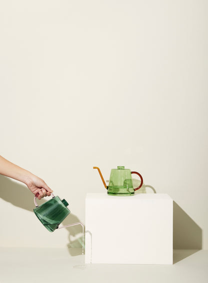 Flora Water Jug Green/Amber Color - 24x14xh14cm