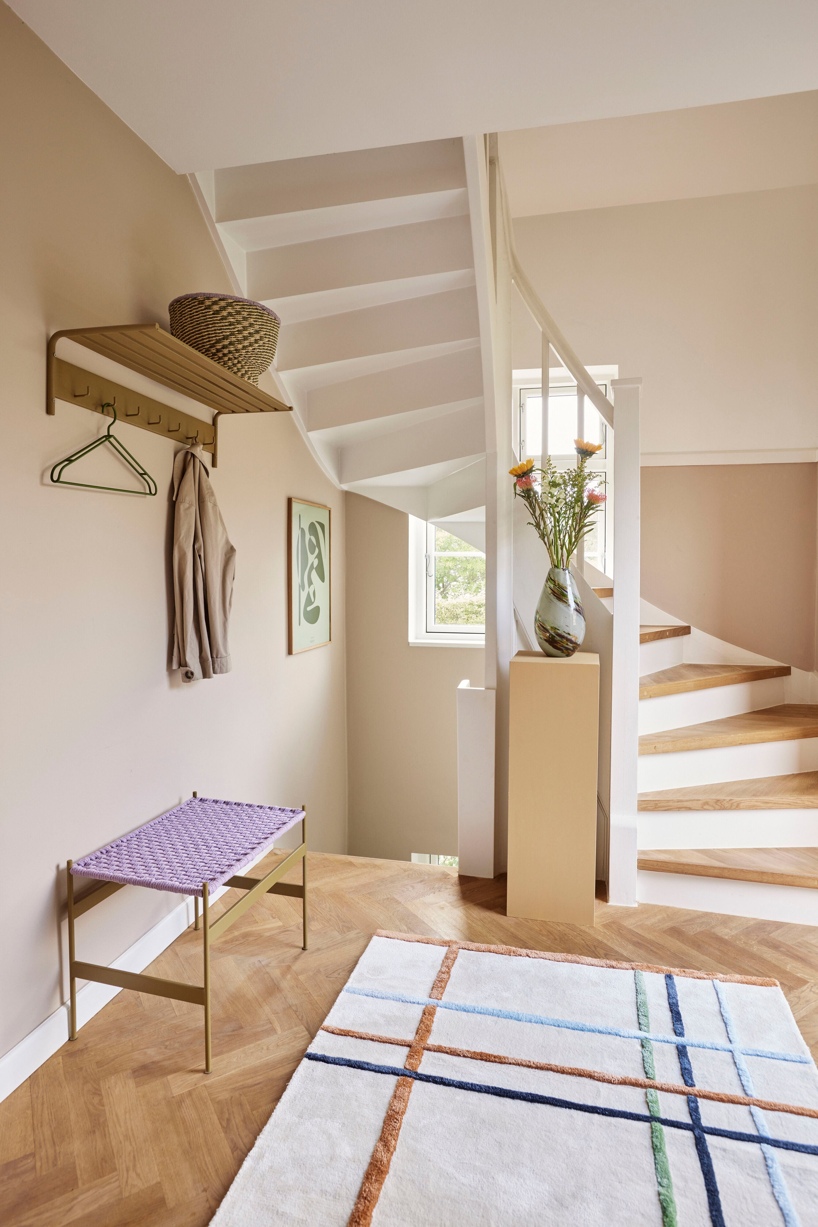 Peppy kurve natur/grønn (sett med 2) - Ø34XH21, Ø38XH26cm