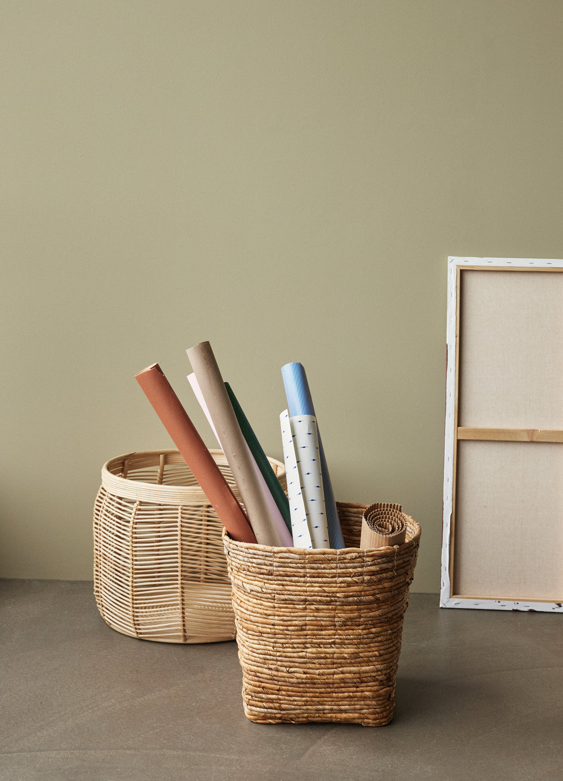 Luna Curve Nature (sett med 2) - Ø34XH30, Ø44XH34cm