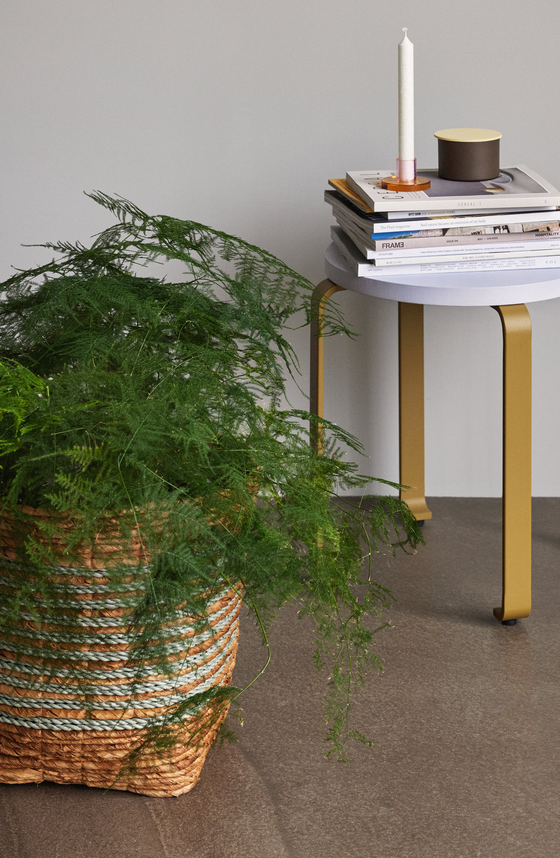 Reveal Curve Nature/Mint (sett med 2) - Ø36XH34, Ø40XH40cm