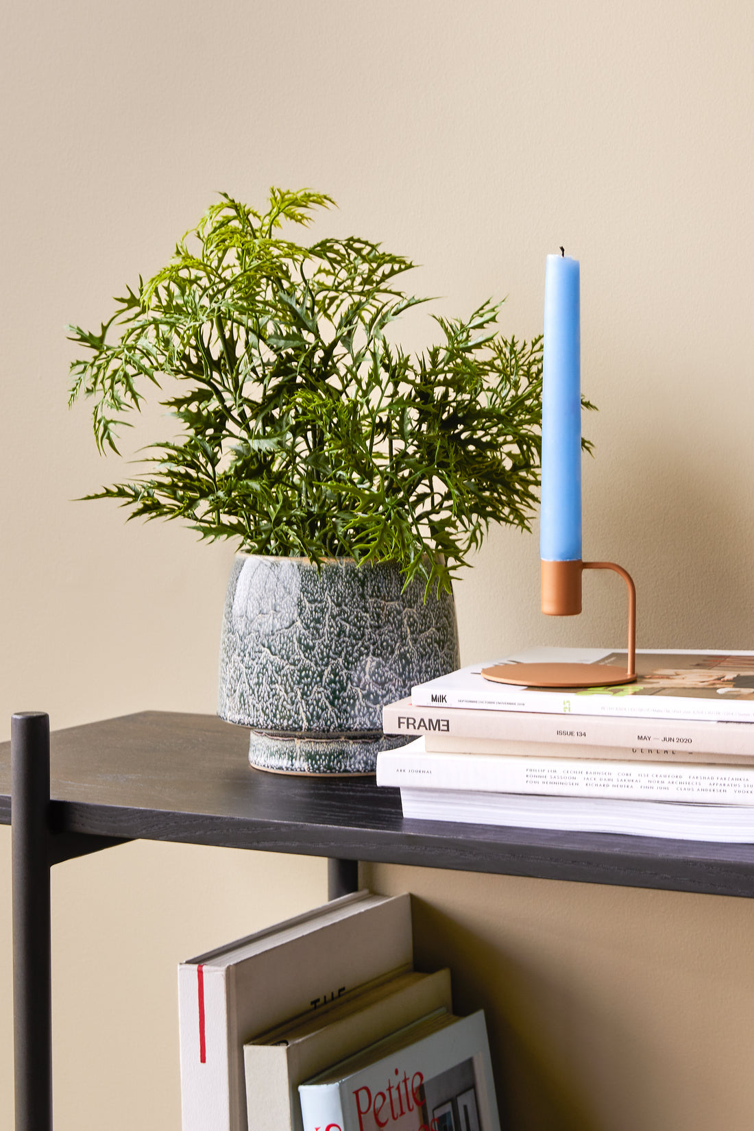 Curve Lysestake Oransje - ø9xh7cm