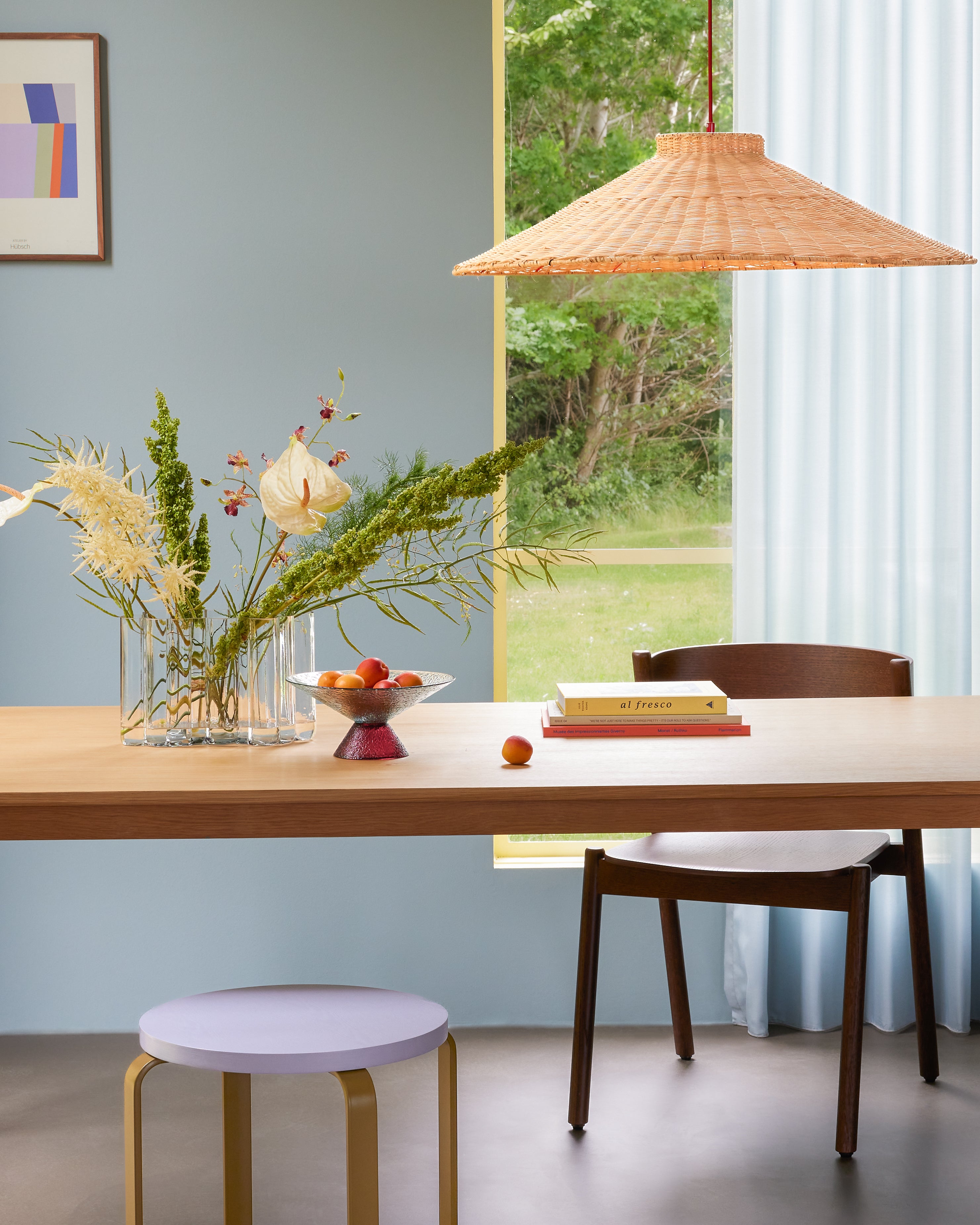 Smile Stool Lavendel/Khaki - ø46xh46,5cm