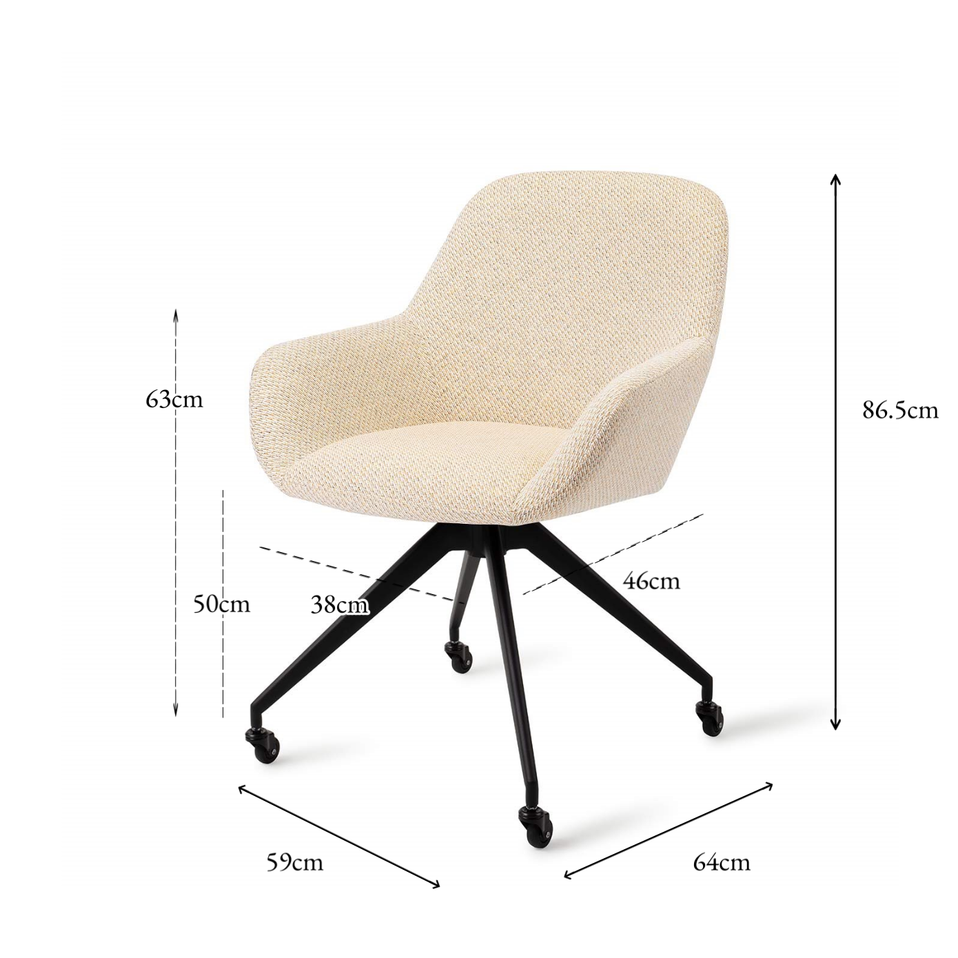 Kushi Dining Chair Trouty skjær