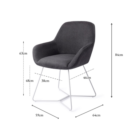 Kushi Dining Chair Black-Out