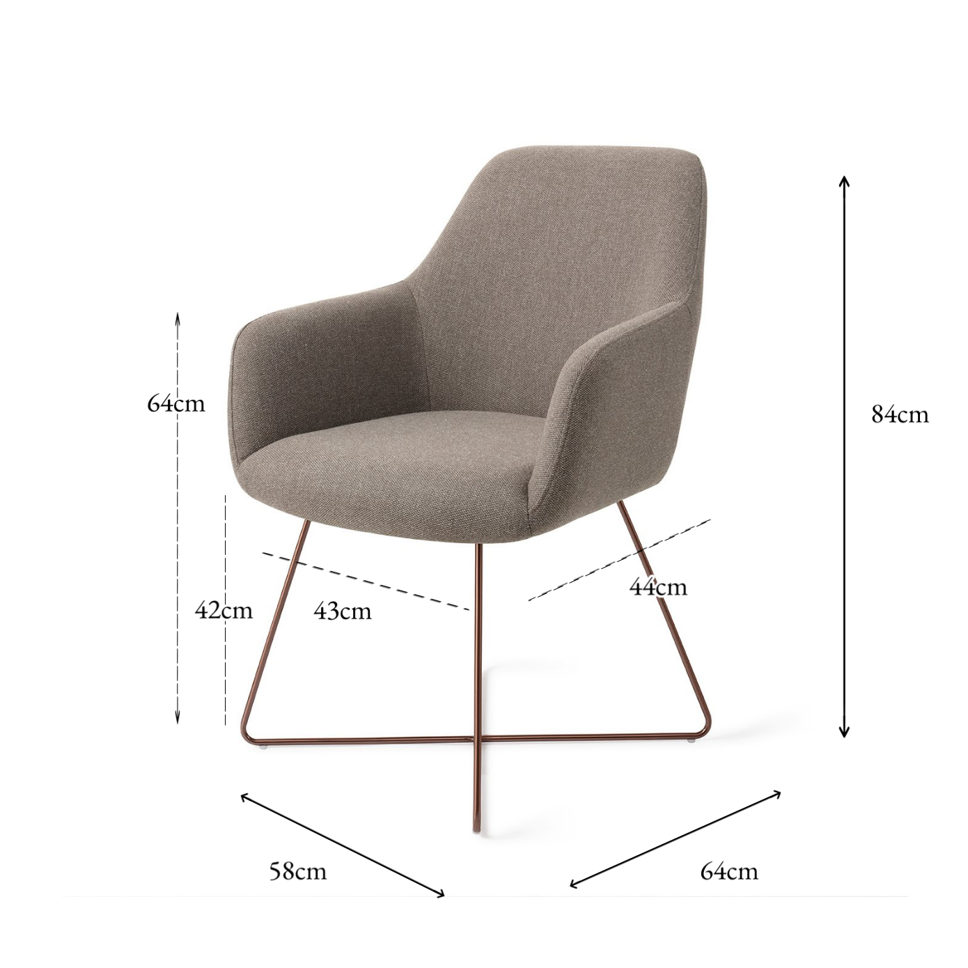 Hiroo Dining Chair Foggy Fusion