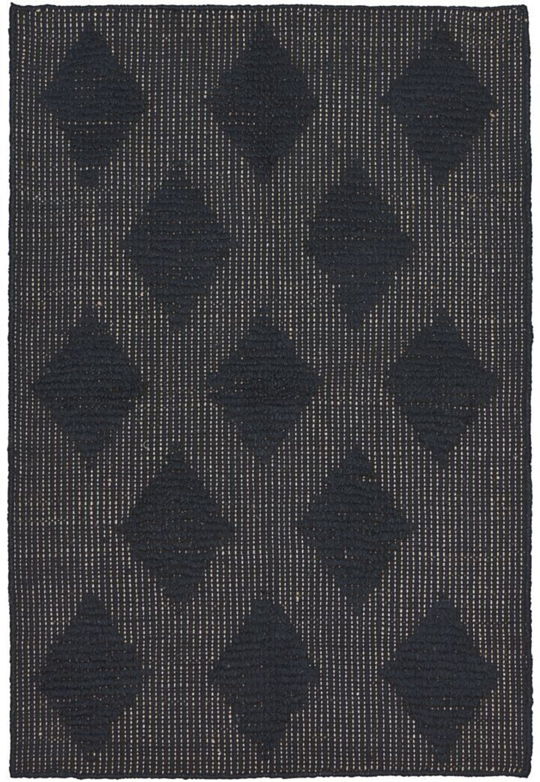 Huslege cubie teppe 85x130 cm, svart