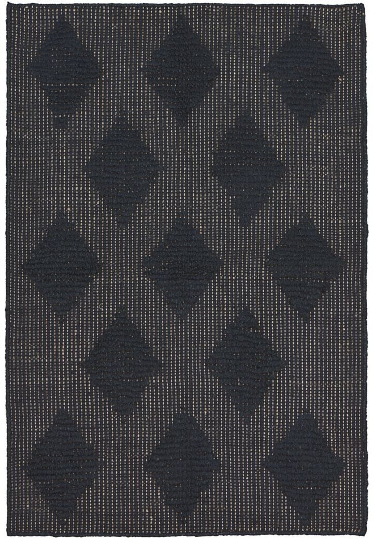 Huslege cubie teppe 85x130 cm, svart
