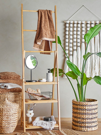 Mildt bordspeil, svart, metall