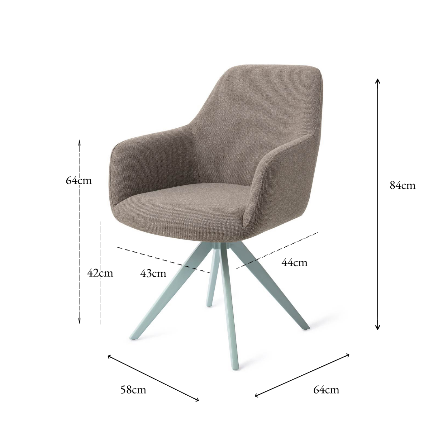 Hiroo Dining Chair Foggy Fusion