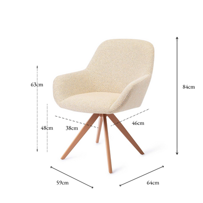 Kushi Dining Chair Trouty skjær