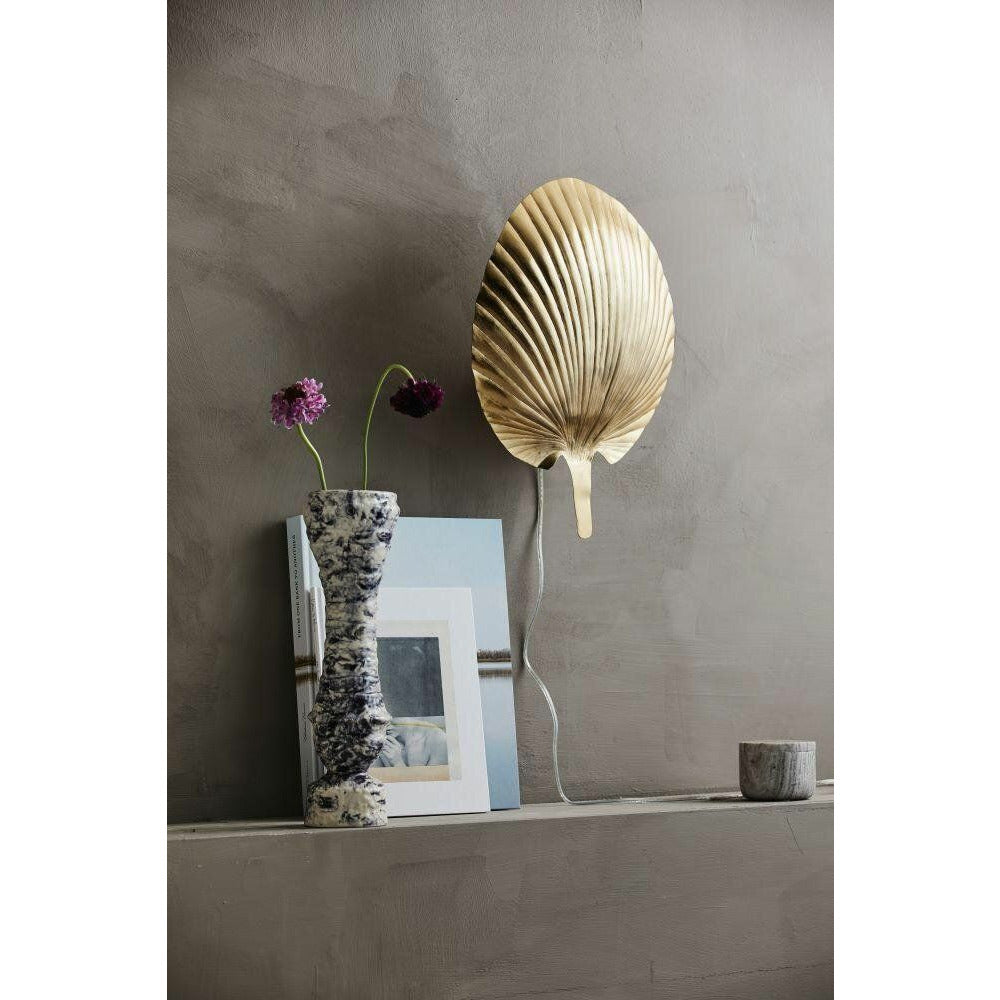 Nordal Gro Golden Wall Lamp - H46 cm
