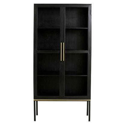 Nordal Koshi Wooden Display Cabinet - 185x90 ​​- Svart