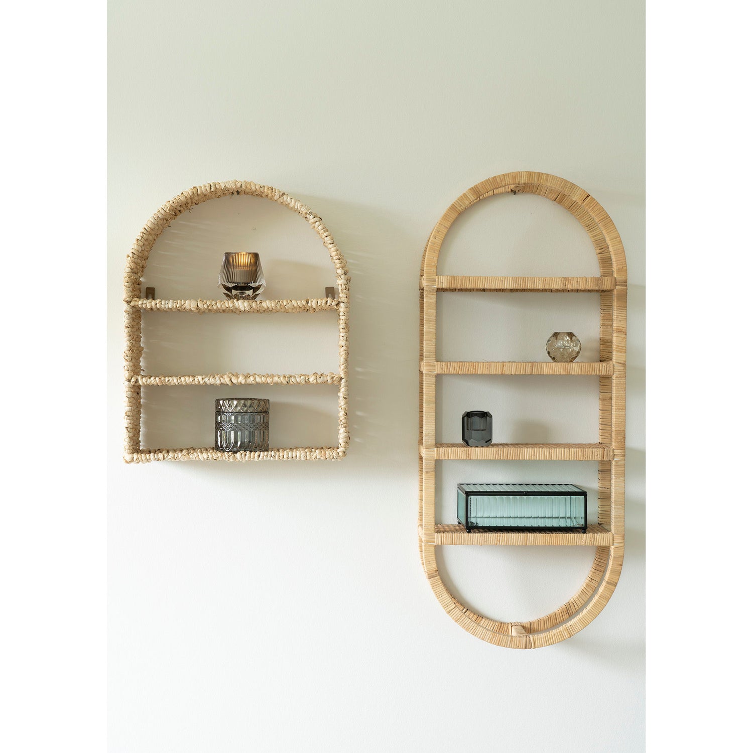 Namur Shelf - Hylle, buet rottingdesign 36x12x45 cm