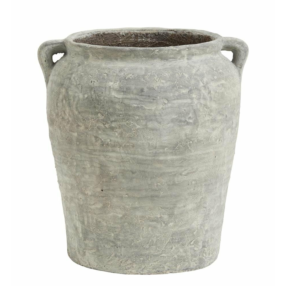 Nordal Cema Rustic Herb Pot - Stor - H45 cm - Grå