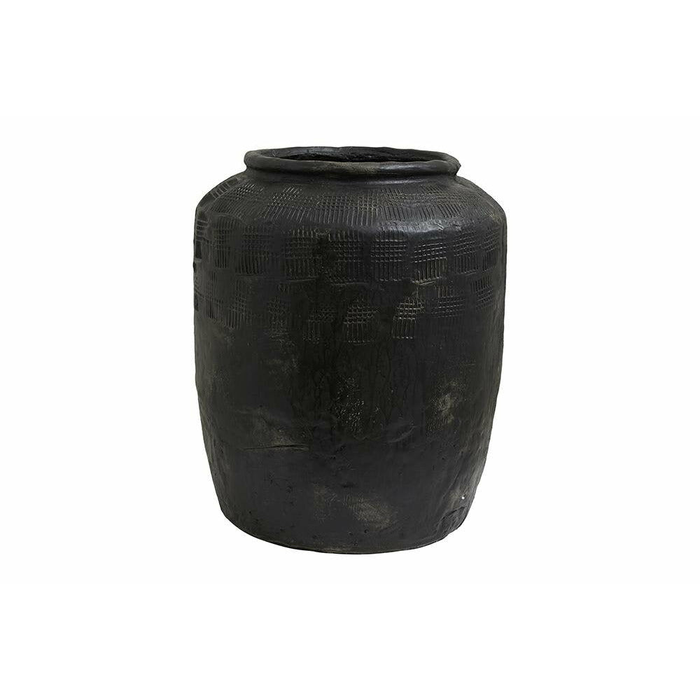 Nordal Cema Rustic Herb Pot - X -Large - H56 cm - Svart