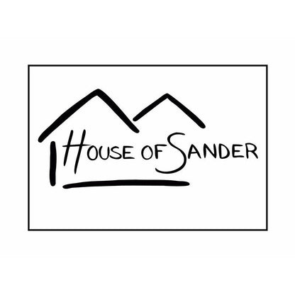 House of Sander Oval håndkle // Black Pu - Hard