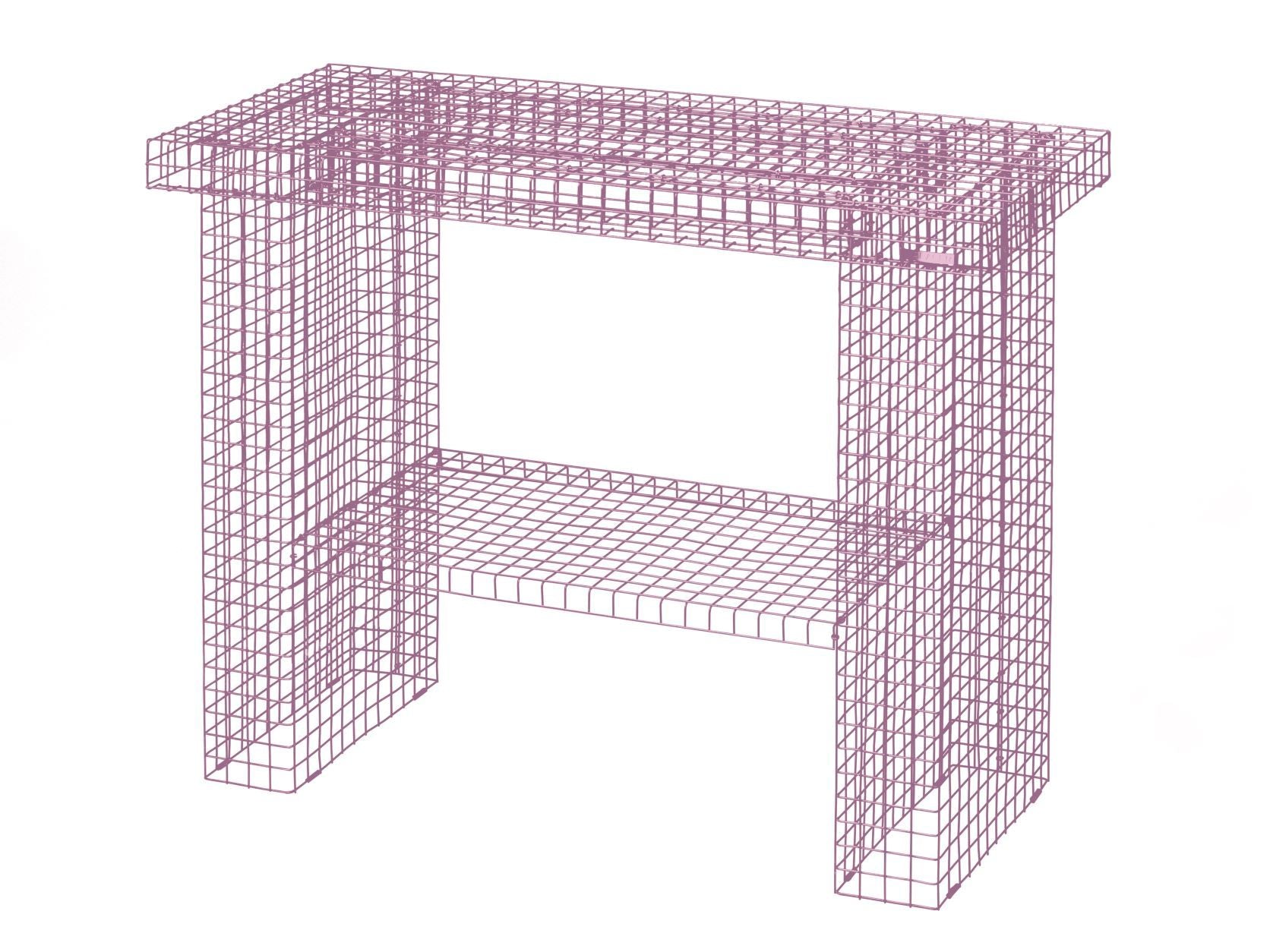 Kalager Design Console Table, Pink
