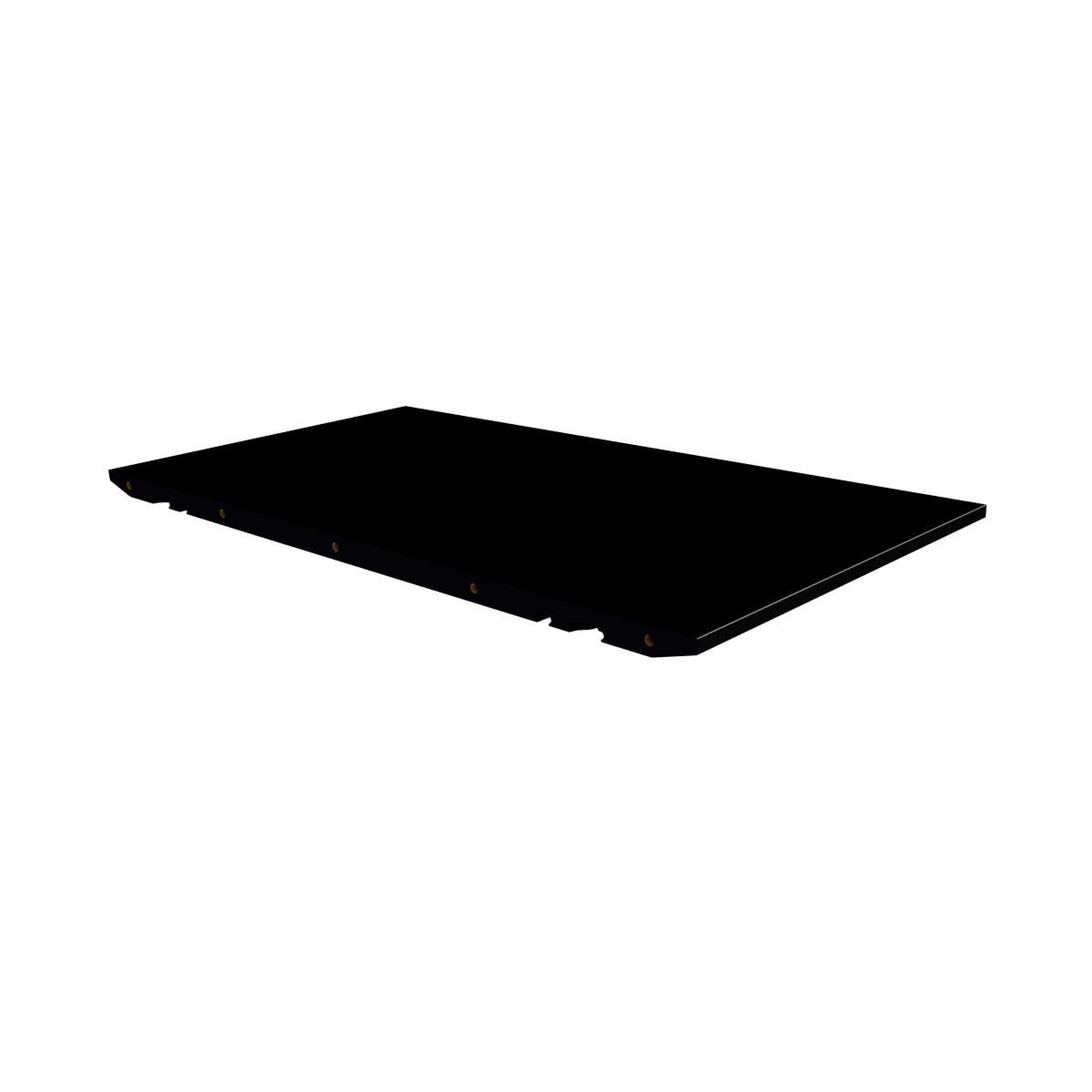 T1 ekstra plate for Andersen T1 spisebord - svart laminatdiamant svart - 50x95 cm