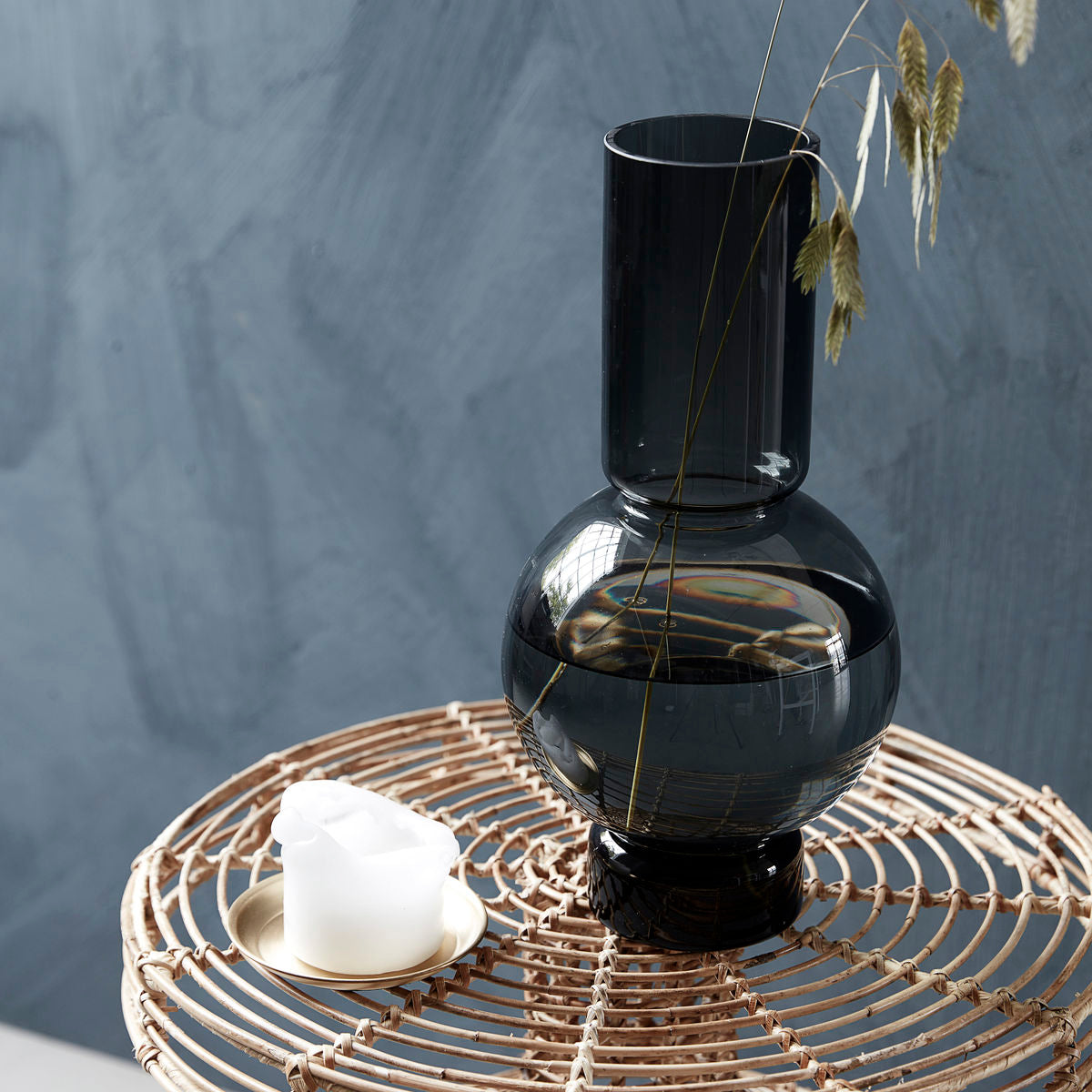 Huslege - Vase, Bubble, Gray - H: 35 cm, DIA: 17,5 cm