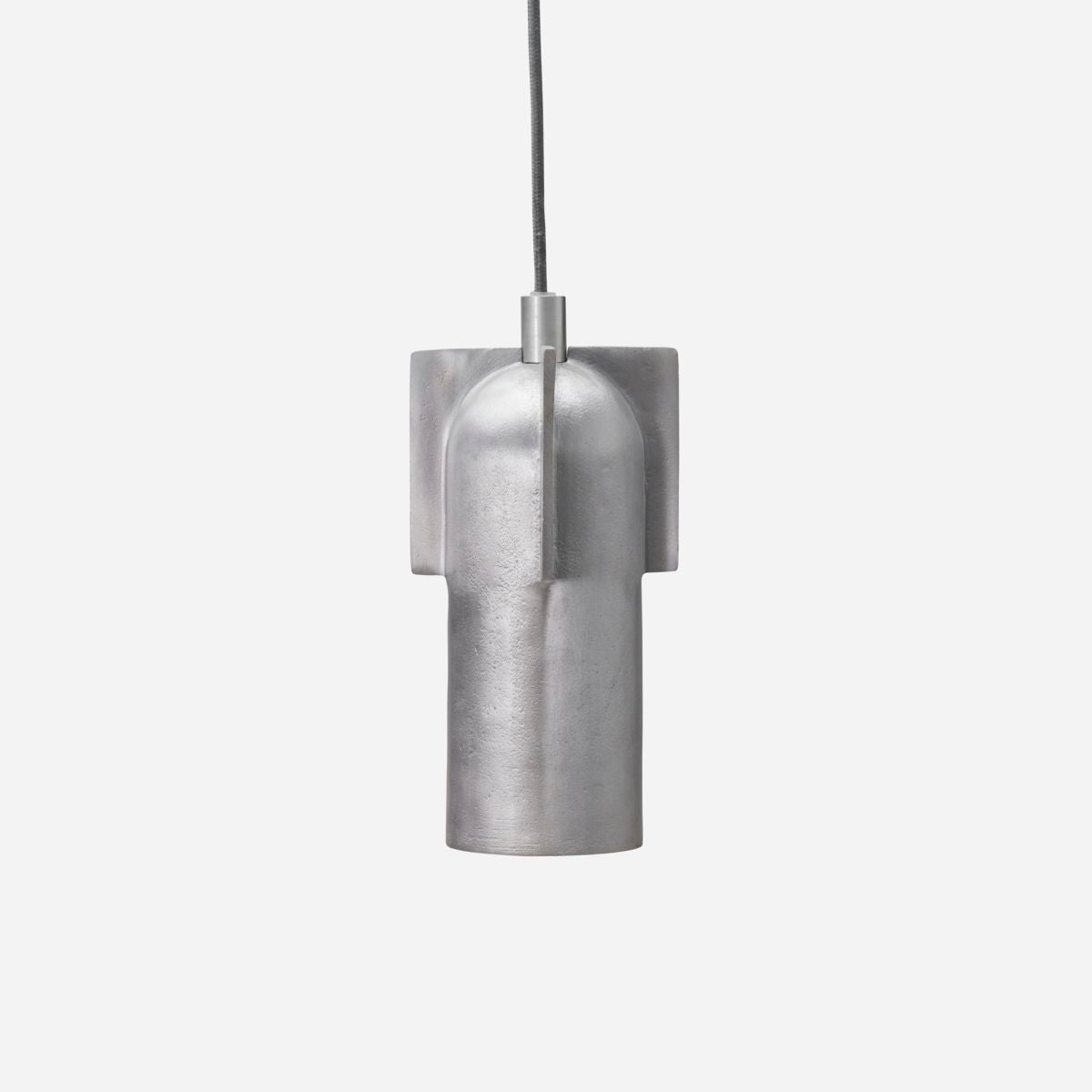 Huslege Lamp, Akola, børstet sølv-H: 23 cm, DIA: 9 cm