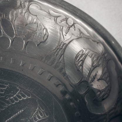 House Doctor - Bakk, Tura, Antique Silver - H: 3 cm, DIA: 15 cm