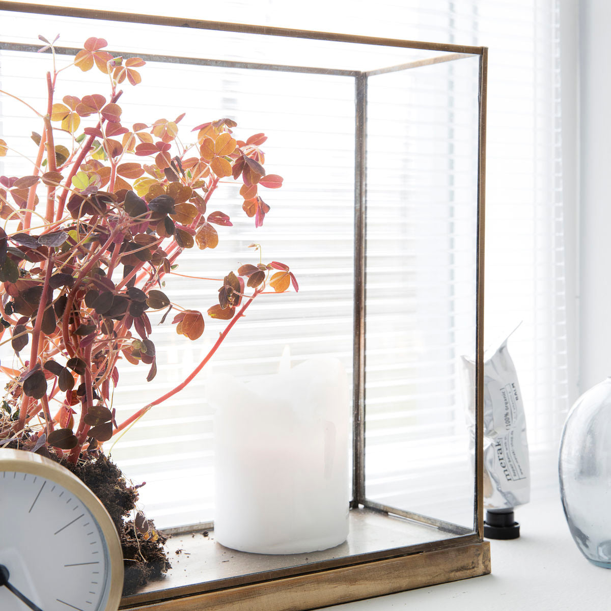 House Doctor - Utstillingsboks, antikk metallic - l: 40 cm, b: 11 cm, h: 27 cm