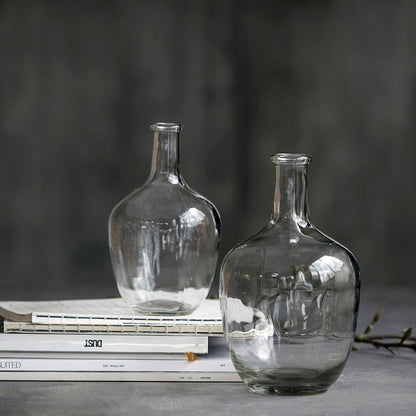 Huslege - Vase / flaske, glass, klar - H: 29 cm, DIA: 18 cm