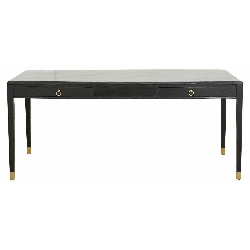 EMS Desk in Mango Tree - 179x90 - Svart/gullfinish