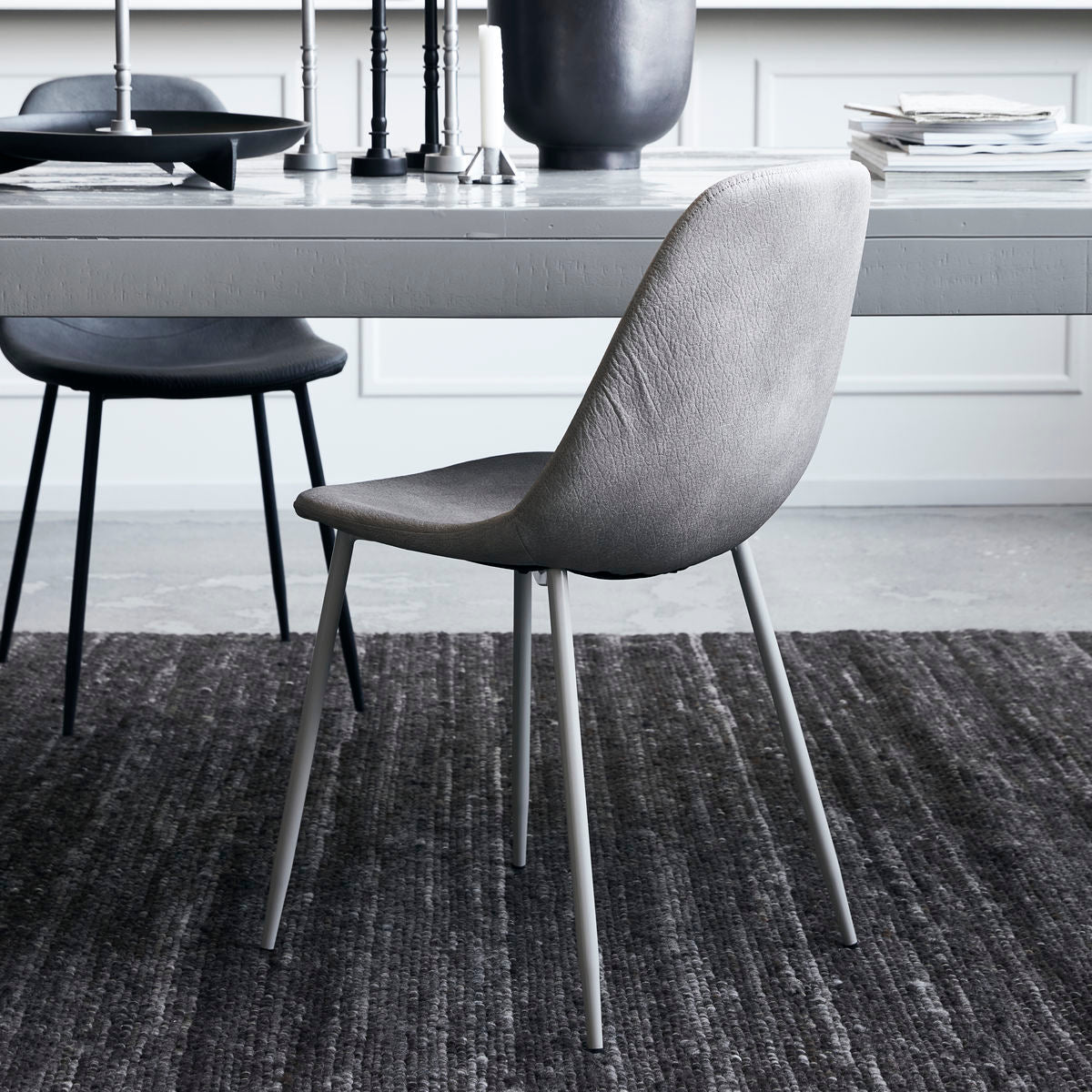 House Doctor - Stol, funnet, antikk lysegrå - l: 53 cm, b: 43 cm, h: 83,5 cm