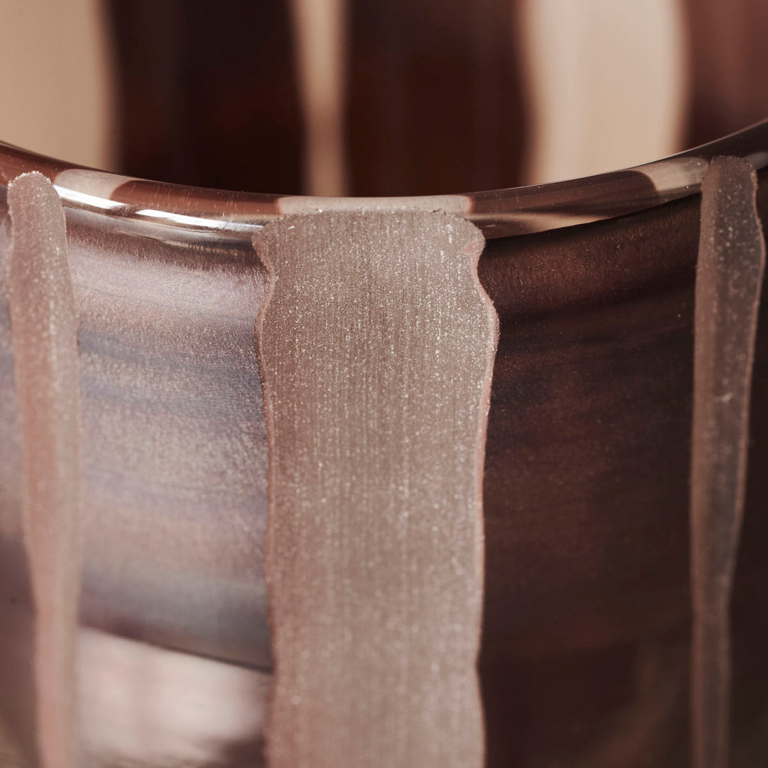Huslege - Vase, Bai, Brown - H: 15,5 cm, DIA: 8 cm